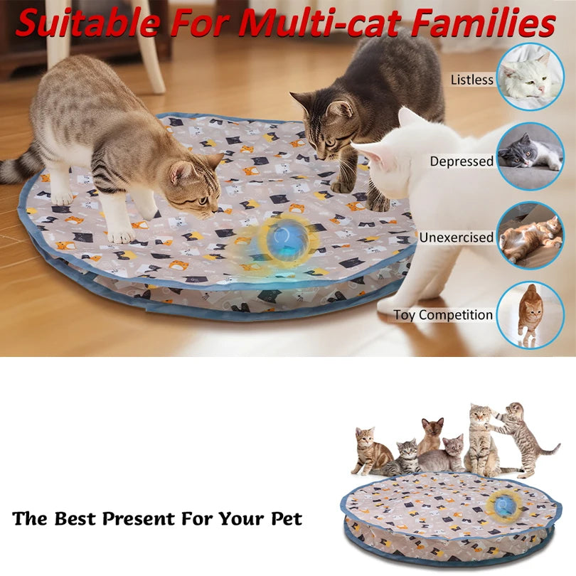 Motion-Activated Rolling Cat Toy – Interactive Hide & Seek Fun
